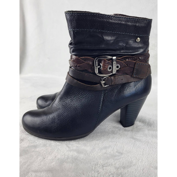 SOLD | Pikolinos Verona Black Leather Bootie | 6.5 - Picture 2 of 8
